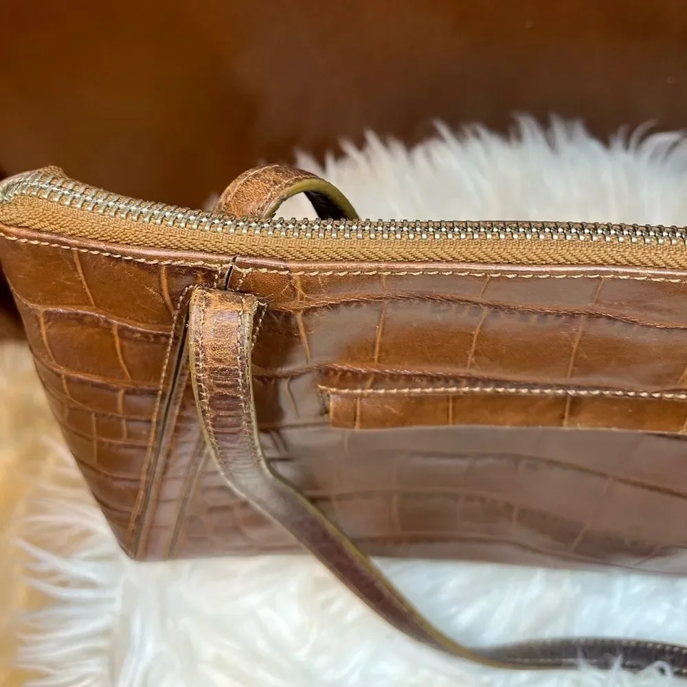 Monsac Leather Snakeskin Bag Shoulder Purse​​​ - Picture 7 of 15